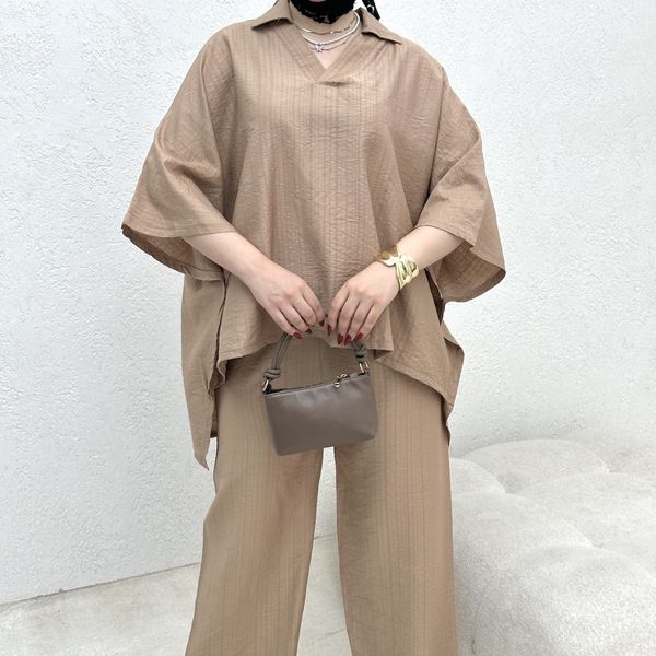 ست دوتیکه پانچ و شلوار بانک