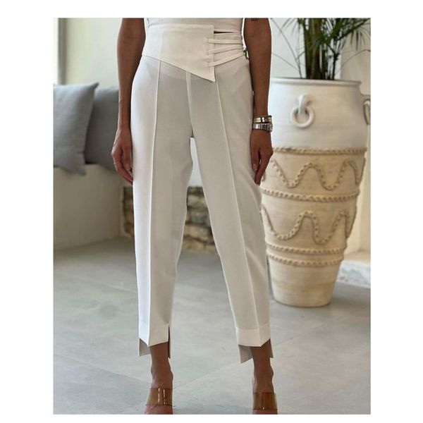 شلوار زنانه کرپ مجلسی مدل آیناز