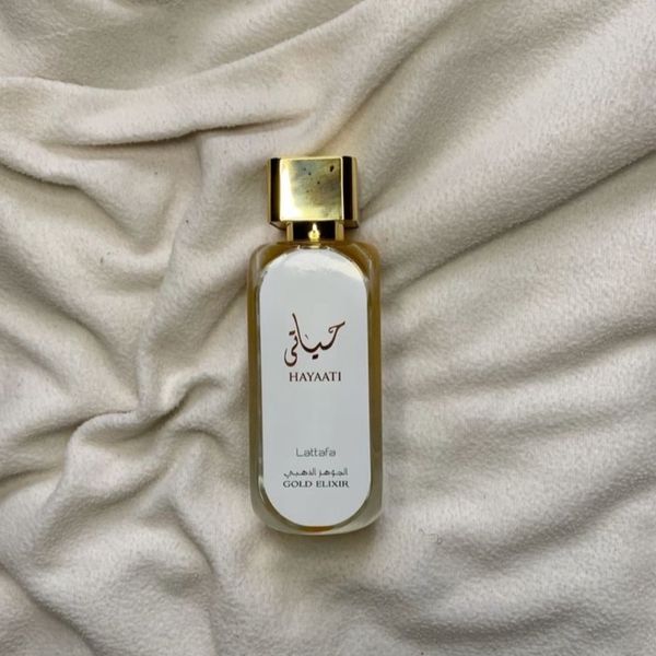 عطر ادکلن لطافه حیاتی گلد الکسیر لیبل دار | Lattafa Hayaati Gold Elixir
