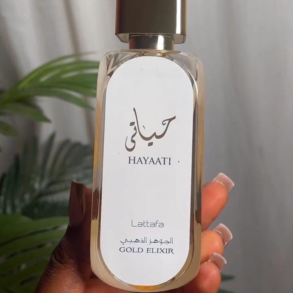 مشخصات عطر ادکلن لطافه حیاتی گلد الکسیر لیبل دار | Lattafa Hayaati Gold Elixir
