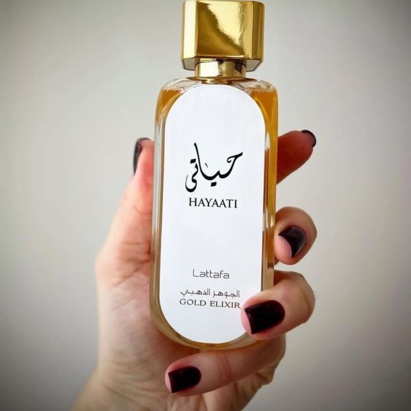عطر ادکلن لطافه حیاتی گلد الکسیر لیبل دار | Lattafa Hayaati Gold Elixir
