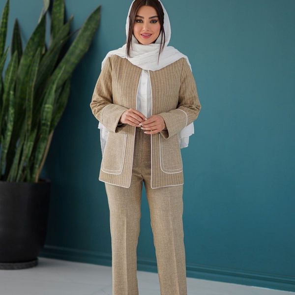 کت شلوارزنانه طرح زاهره