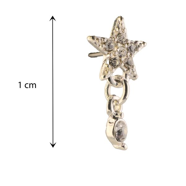 گوشواره زنانه میخی طرح ستاره - Gosh - 026