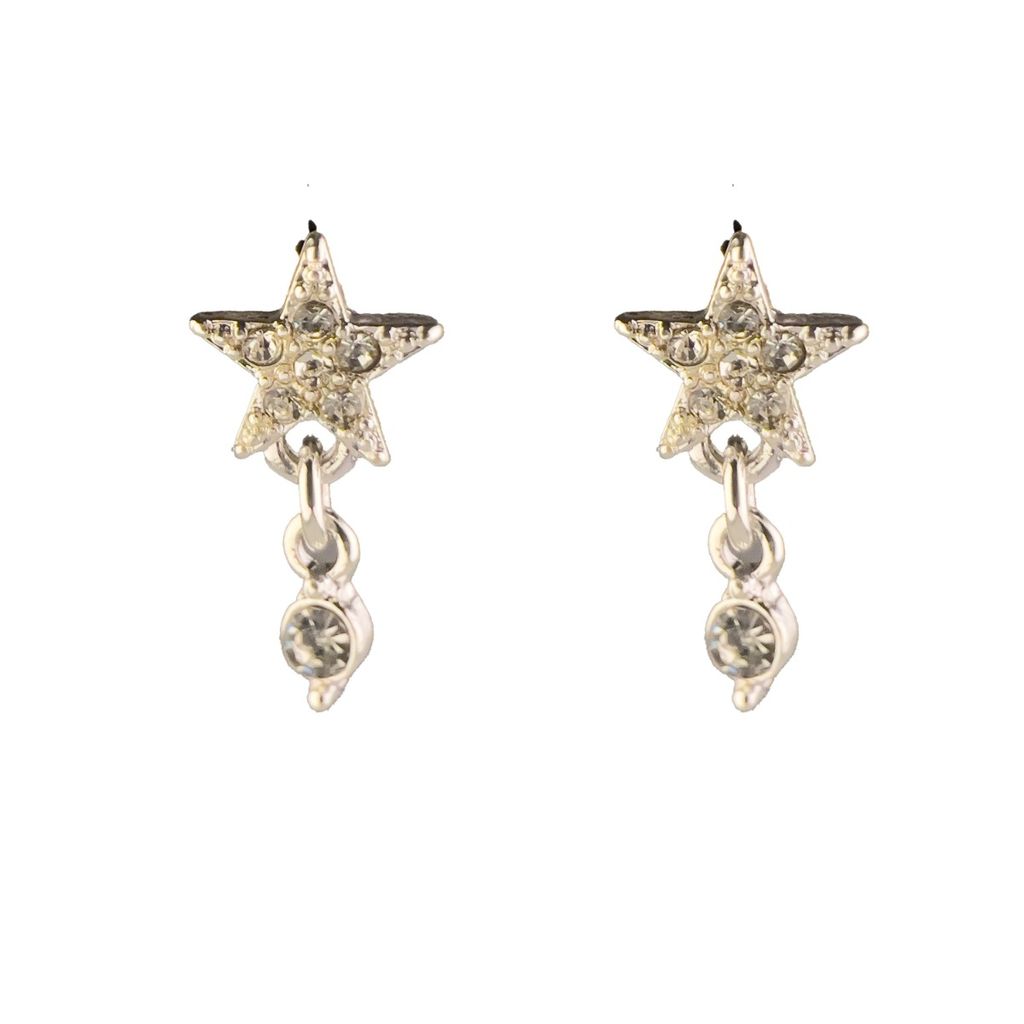 قیمت ارزان گوشواره زنانه میخی طرح ستاره - Gosh - 026