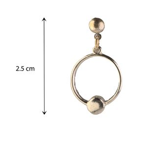 قیمت ارزان گوشواره زینامه میخی طرح حلقه - Gosh - 027