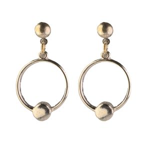 گوشواره زنانه میخی طرح حلقه - Gosh - 027