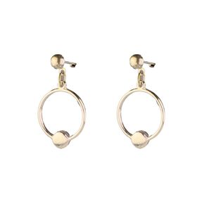 خرید اینترنتی گوشواره زینامه میخی طرح حلقه - Gosh - 027