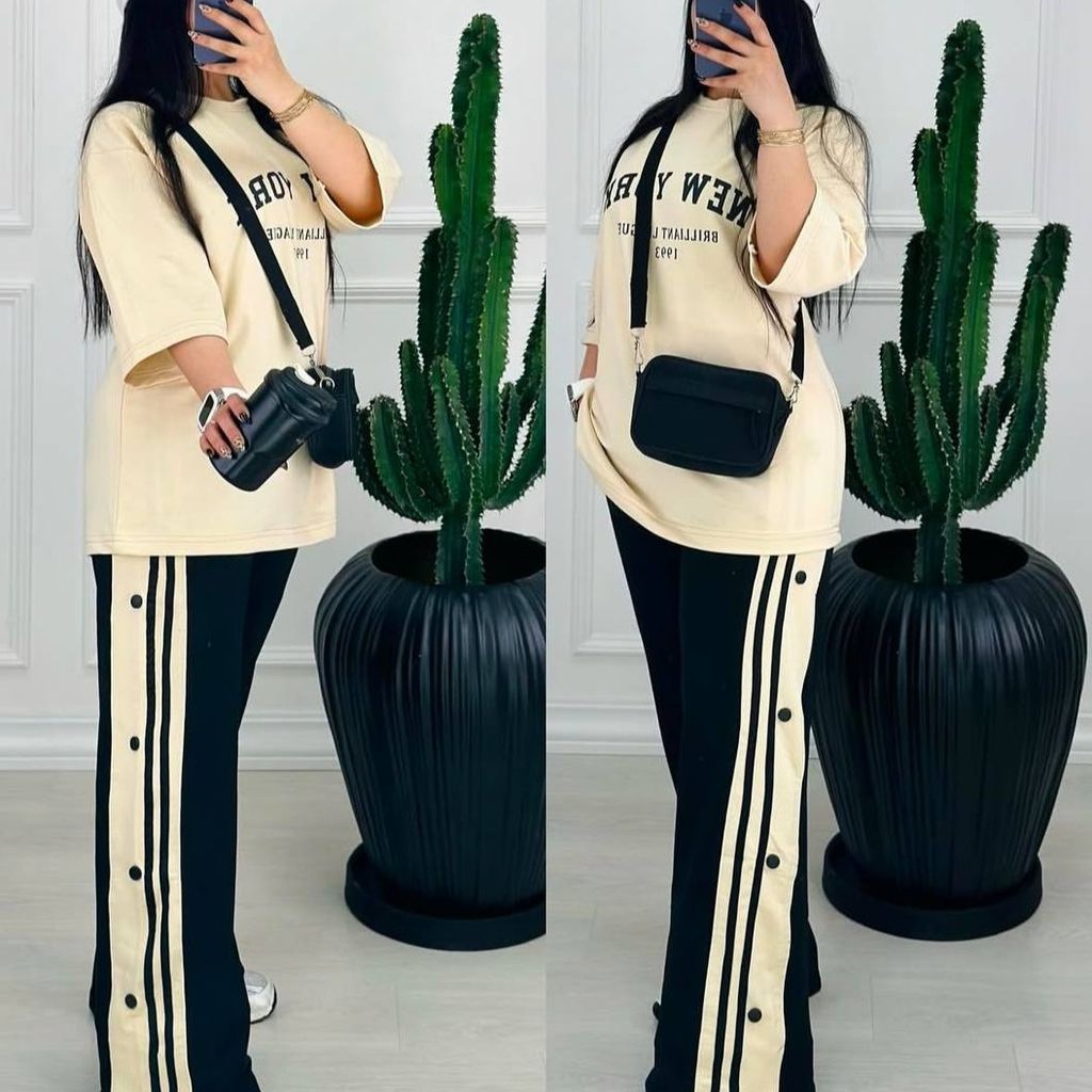 مشخصات ست تیشرت و شلوار زنانه نیویورک