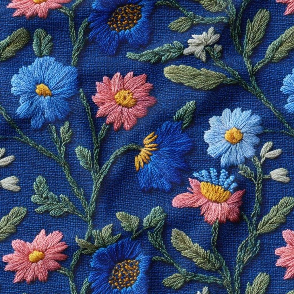 خرید اینترنتی پارچه مخمل روبالشی پارچه باما طرح سه بعدی گل ایرانی کد 5013972