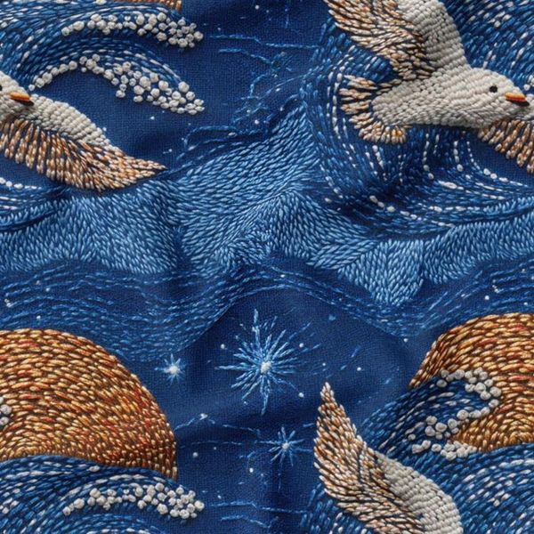 پارچه مخمل روبالشی پارچه باما طرح سه بعدی پرنده  کد 5013974