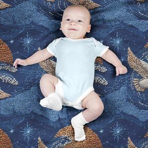 خرید اینترنتی پارچه مخمل روبالشی پارچه باما طرح سه بعدی پرنده  کد 5013974