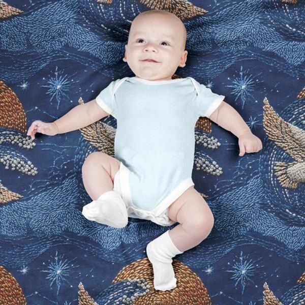 پارچه مخمل روبالشی پارچه باما طرح سه بعدی پرنده  کد 5013974