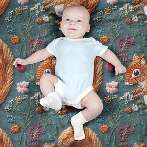 قیمت پارچه مخمل روبالشی پارچه باما طرح سه بعدی سنجاب کد 5013980