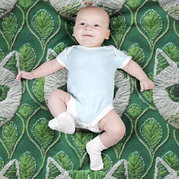 پارچه مخمل روبالشی پارچه باما طرح سه بعدی گربه کیوت کد 5013986
