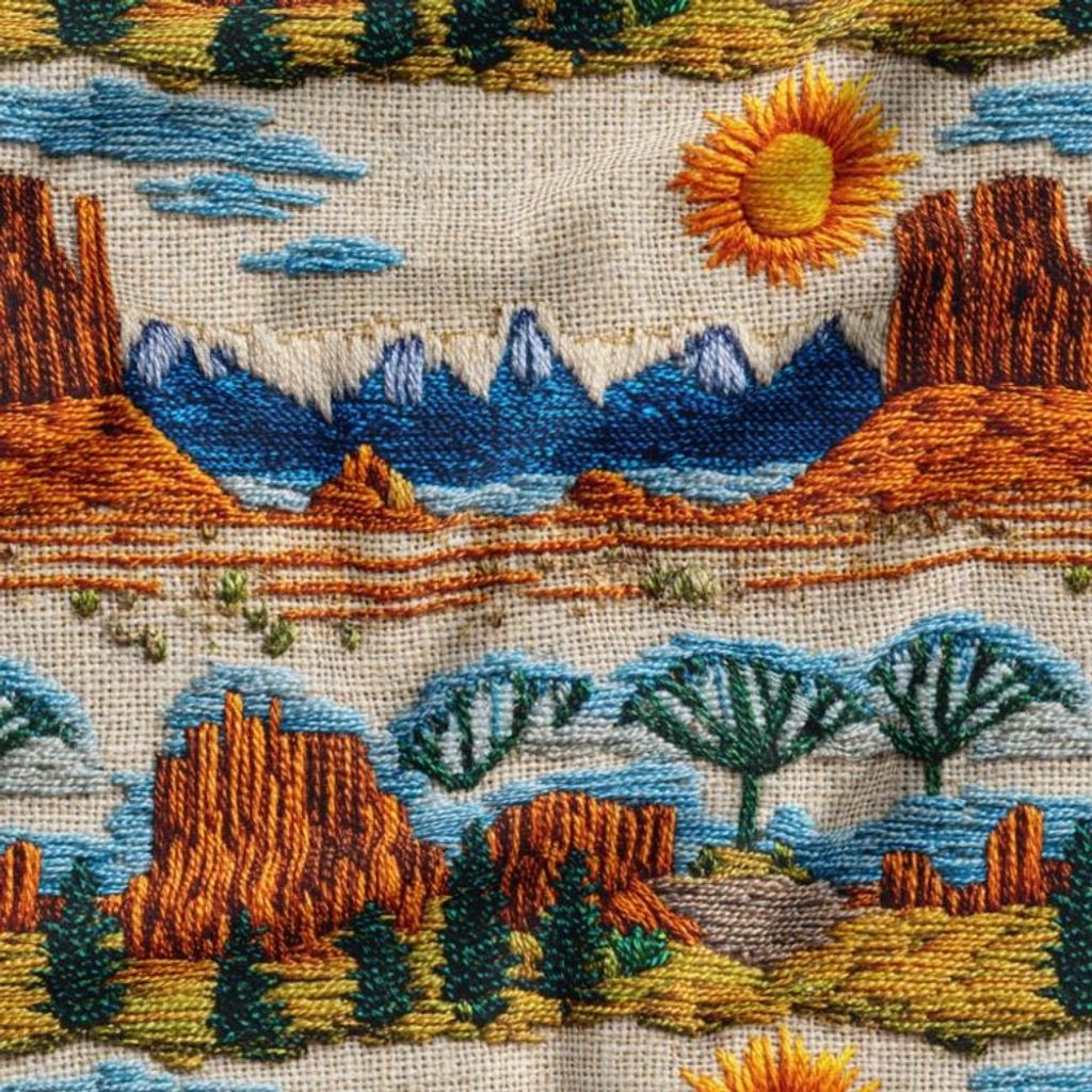 خرید آنلاین پارچه مخمل روبالشی پارچه باما طرح سه بعدی طبیعت کد 5013989