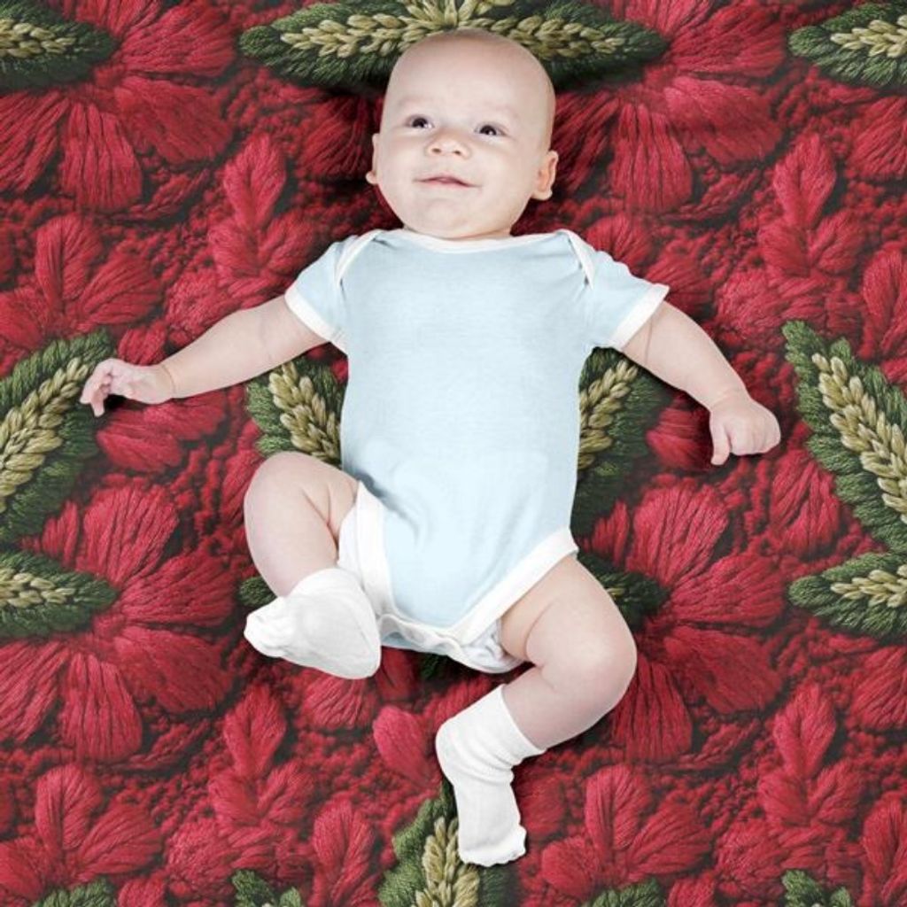 مشخصات پارچه مخمل روبالشی پارچه باما طرح سه بعدی برگ سبز کد 5013992