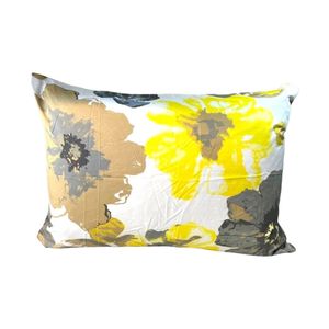 فروش اینترنتی ملحفه کشدار پارچه تنسل مدل آفتابگردان یکنفره 2تکه عرض 90