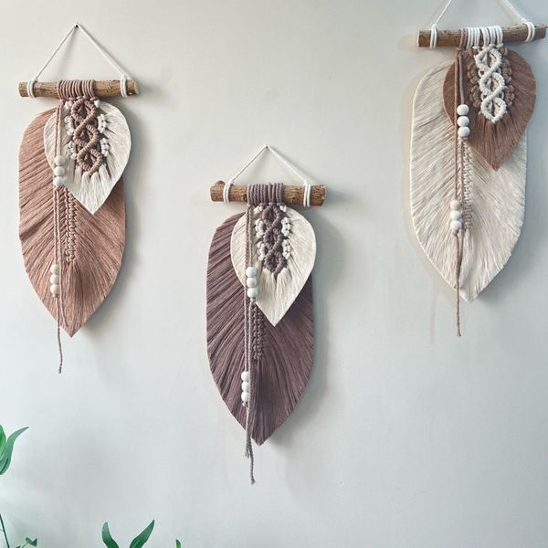 دیوارکوب برگ مکرومه مدرنیته طرح گلرخ