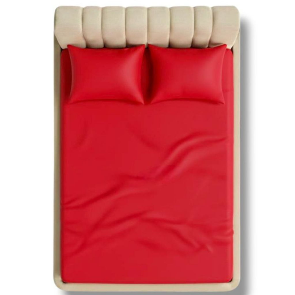 فروش اینترنتی روتختی کشدار ساده دونفره عرض 160 (رنگ قرمز)