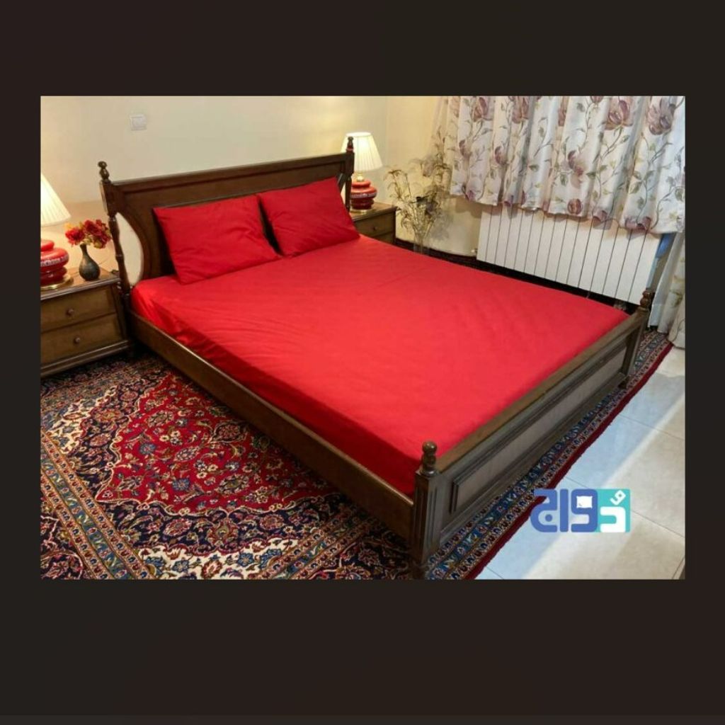 قیمت روتختی کشدار ساده دونفره عرض 160 (رنگ قرمز)