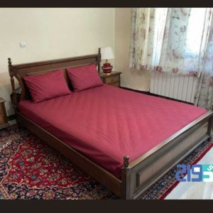 روتختی کشدار ساده دونفره عرض 160 (رنگ زرشکی)