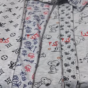 ست تیشرت وشلوار ملانژ تمام چاپ