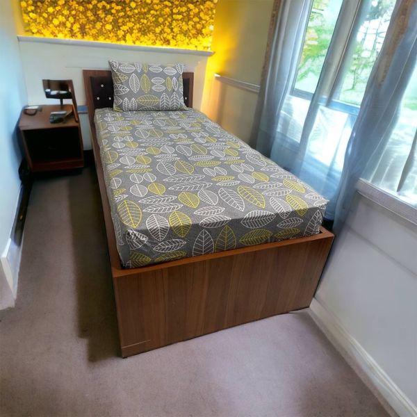 روتختی کشدار پارچه تترون مدل ماکااو 1نفره 2تکه عرض90