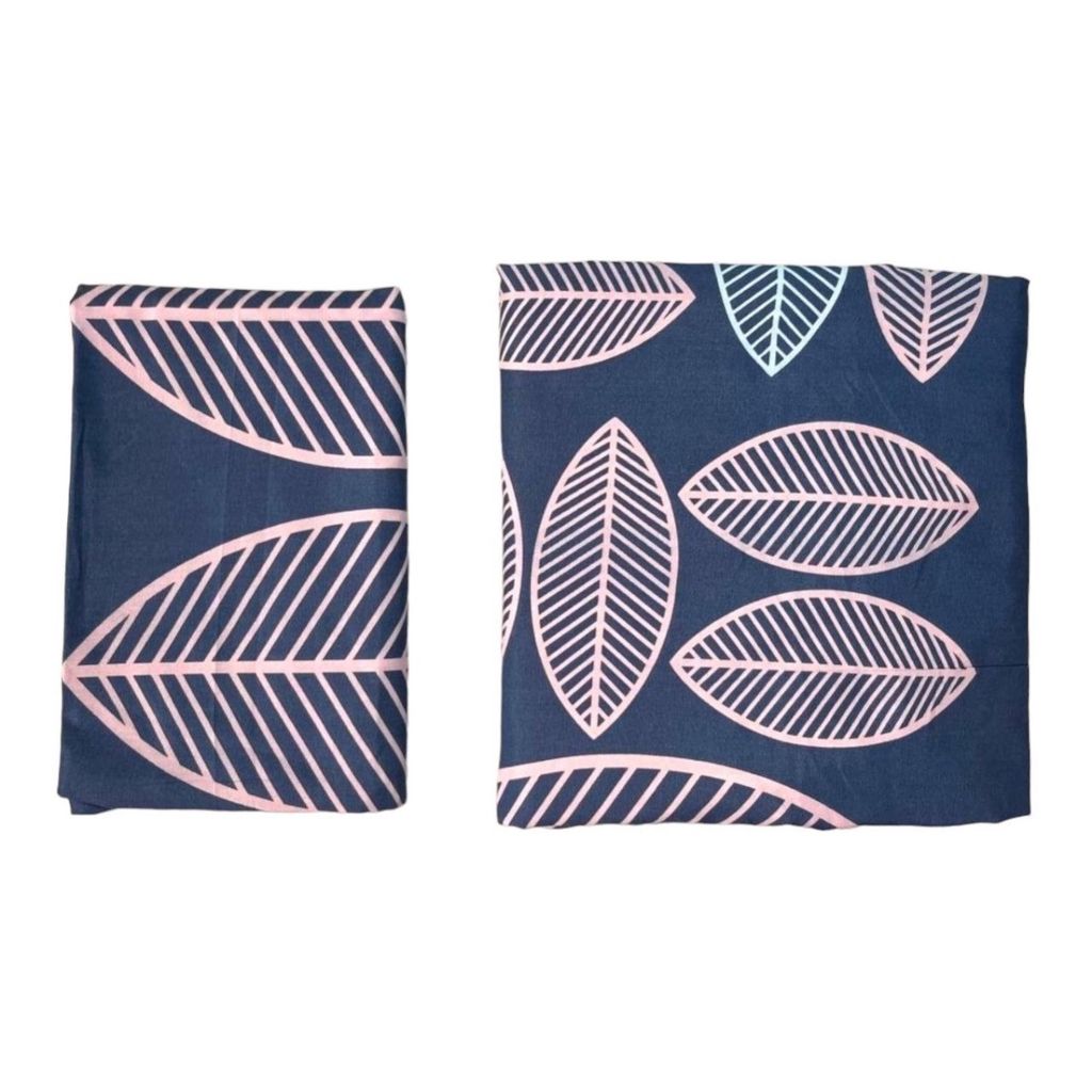 فروش اینترنتی روتختی تکنفره مدل کشدار طرح برگ ماکااو 1نفره 2تکه(همراه روبالشی)