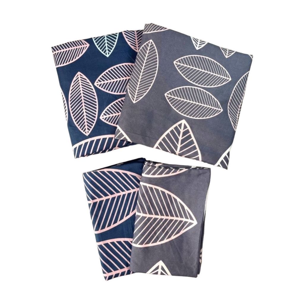 خرید آنلاین روتختی تکنفره مدل کشدار طرح برگ ماکااو 1نفره 2تکه(همراه روبالشی)