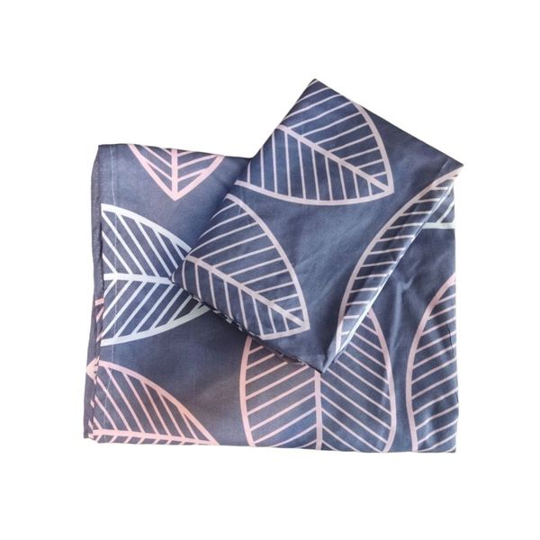 روتختی تکنفره مدل کشدار طرح برگ ماکااو 1نفره 2تکه(همراه روبالشی)