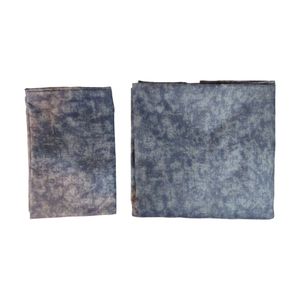 فروش اینترنتی روتختی یکنفره مدل کشدار طرح پتینه آبی 1نفره 2تکه (همراه روبالشی)