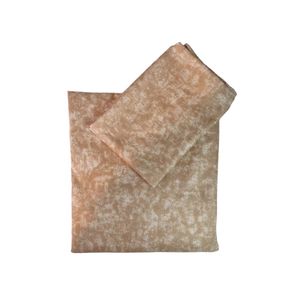 روتختی یکنفره مدل کشدار طرح پتینه نسکافه‌ای 1نفره 2تکه (همراه روبالشی)