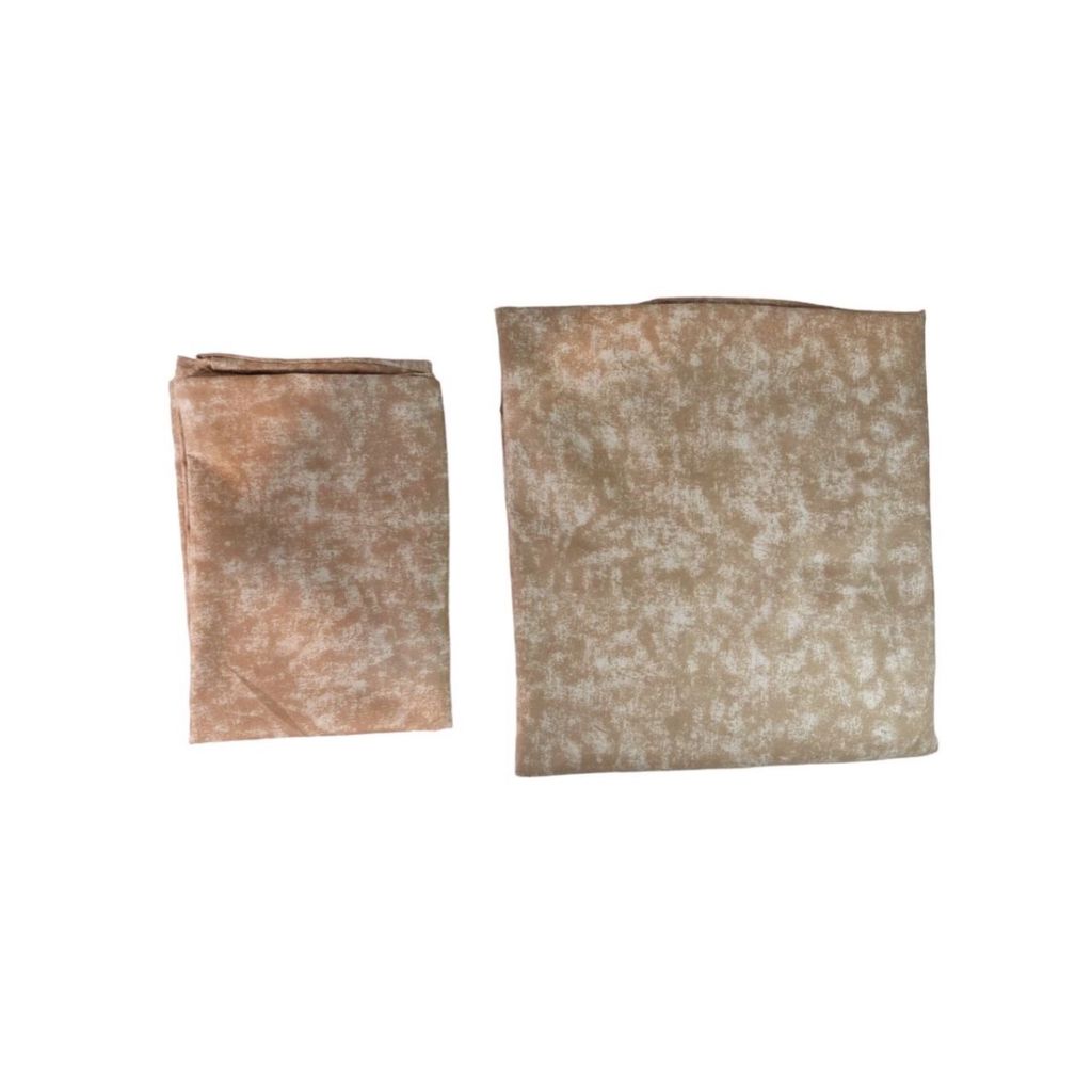 مشخصات روتختی یکنفره مدل کشدار طرح پتینه نسکافه‌ای 1نفره 2تکه (همراه روبالشی)