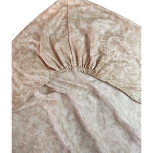 قیمت روتختی یکنفره مدل کشدار طرح پتینه نسکافه‌ای 1نفره 2تکه (همراه روبالشی)