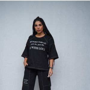 خرید اینترنتی ست تیشرت باکسی و شلوارک