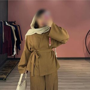 خرید آنلاین مانتو اسپرت زنانه نخی مدل ست مانتو و شلوار مدل پریناز کد 60322
