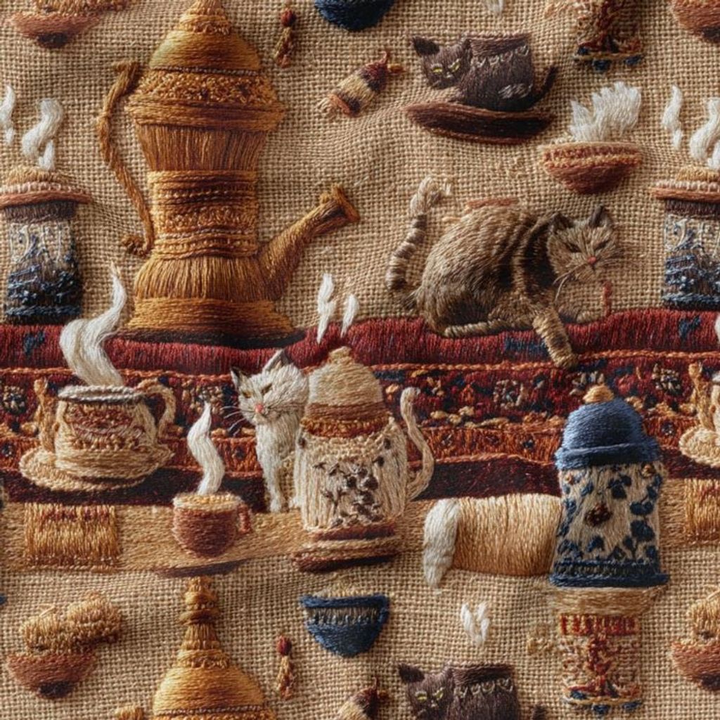 قیمت ارزان پارچه مخمل روبالشی پارچه باما طرح سه بعدی سنتی ایرانی کد 5014001