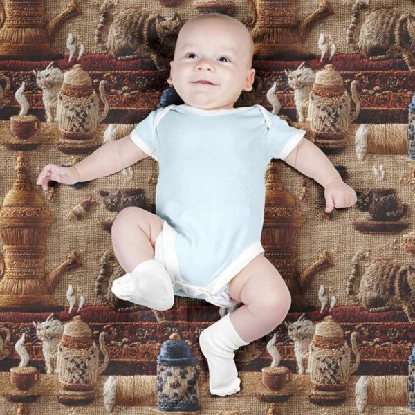 پارچه مخمل روبالشی پارچه باما طرح سه بعدی سنتی ایرانی کد 5014001