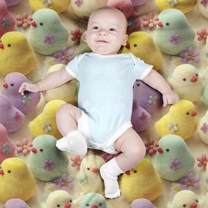 فروش اینترنتی پارچه مخمل روبالشی پارچه باما طرح سه بعدی جوجه رنگی کد 5014032