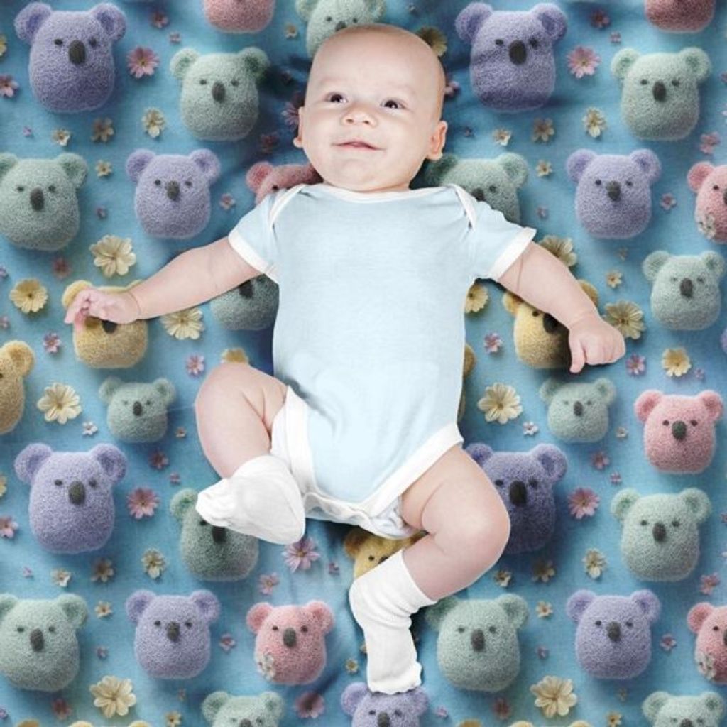 خرید آنلاین پارچه مخمل کوسن مبل پارچه باما طرح سه بعدی  عروسکی کد 5014063