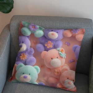 قیمت پارچه مخمل کوسن مبل پارچه باما طرح سه بعدی عروسکی کد 5014066