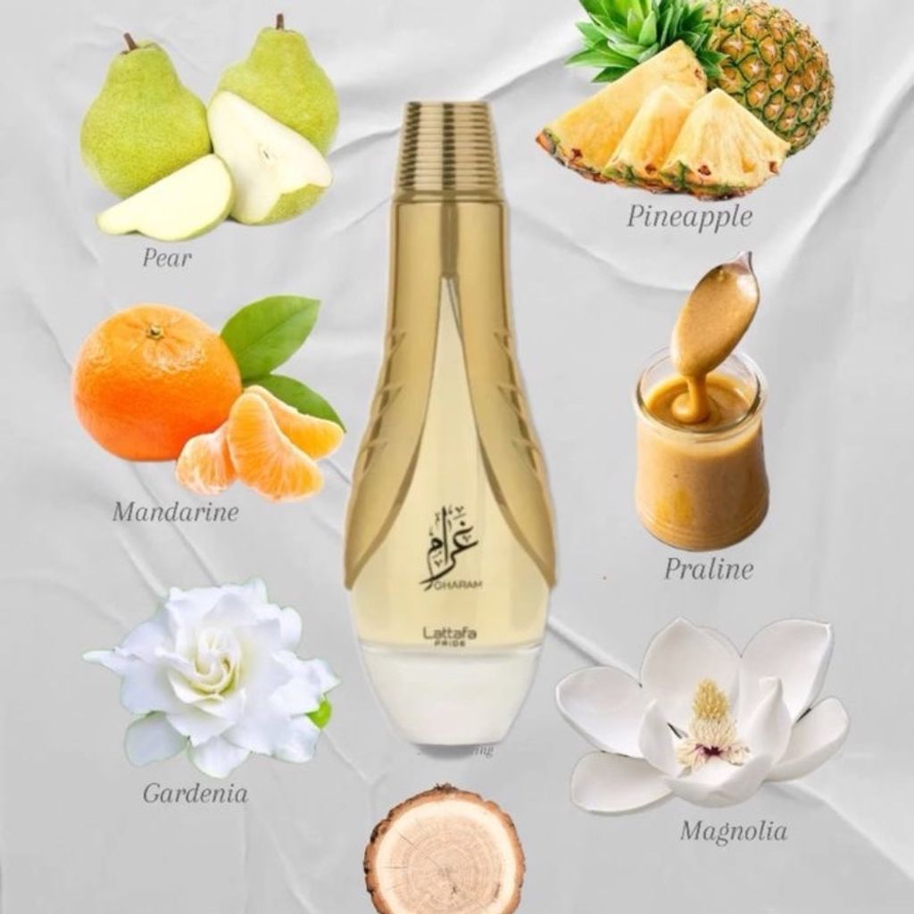 خرید اینترنتی ادکلن زنانه غرام لطافه اصلی Lattafa - Gharam -Edp-100ml