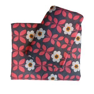 روتختی تک نفره مدل کشدار طرح بهشت گلبه‌ای عرض90