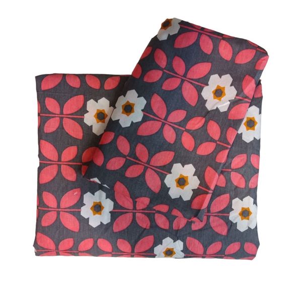 روتختی تک نفره مدل کشدار طرح بهشت گلبه‌ای عرض90