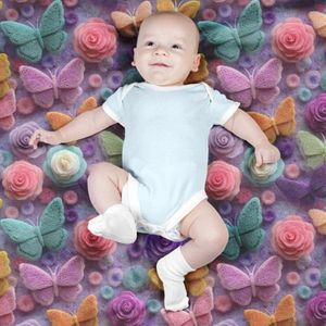 مشخصات پارچه مخمل کوسن مبل پارچه باما طرح سه بعدی پروانه رنگی  کد 5014085