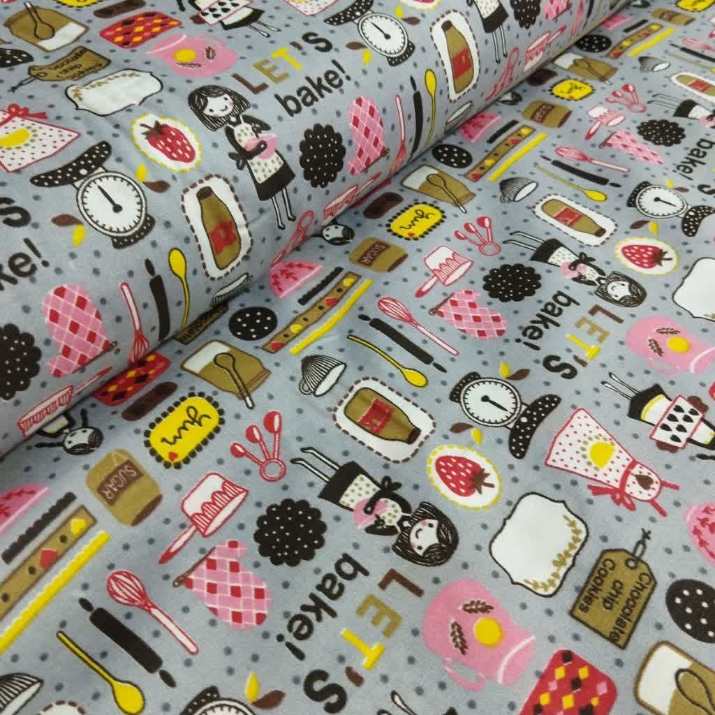 خرید آنلاین پارچه آشپزخانه طرح فانتزی