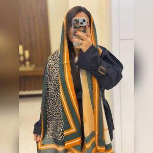 خرید انلاین شال نخ پنبه وارداتی پلنگی