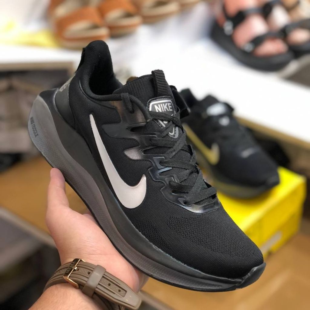 فروش اینترنتی کفش نایک زوم مکس مردانه مشکی زیره طوسی