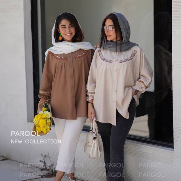 تونیک گلدوزی شده زنانه و دخترانه گلناز