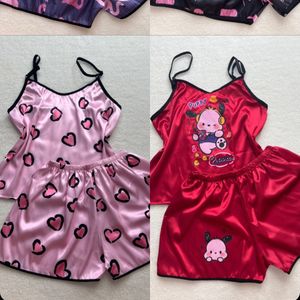 فروش اینترنتی تاپ و شلوارک ساتن راحتی